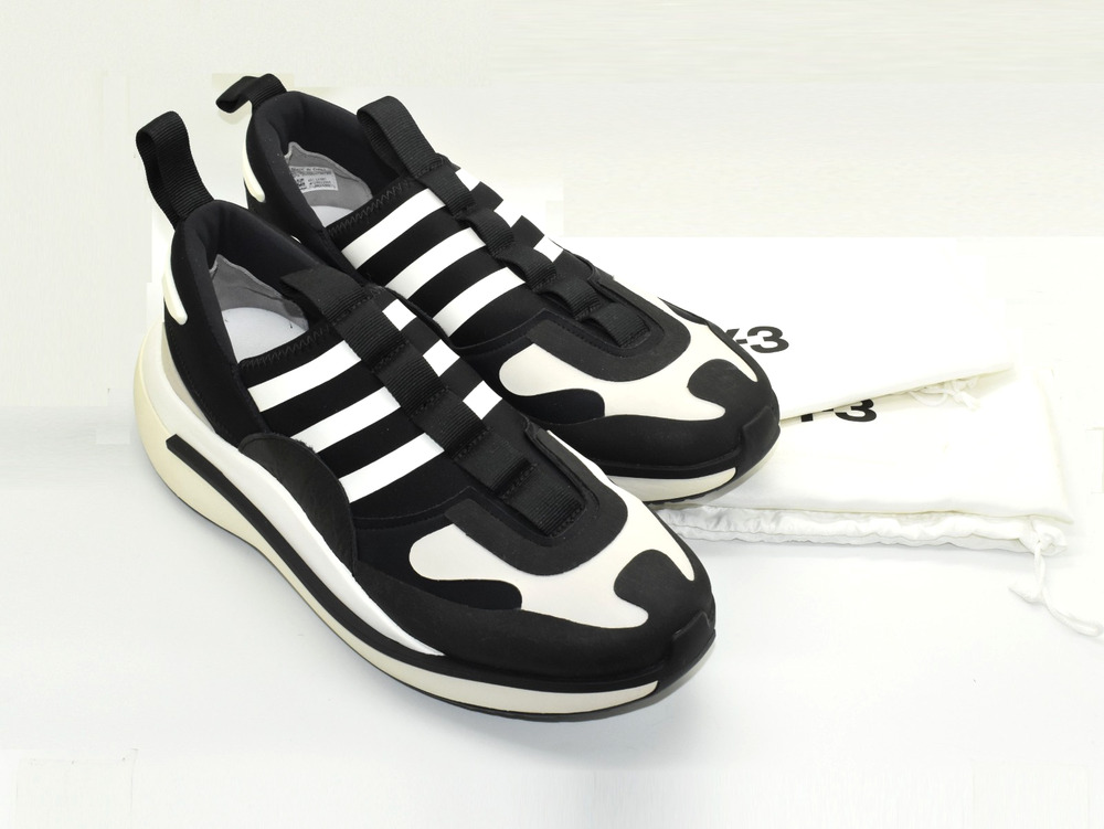 D5 Auth ADIDAS Y-3 Qisan Cozy Black Chalk Pearl Running Shoes GX1081 Size 11.5